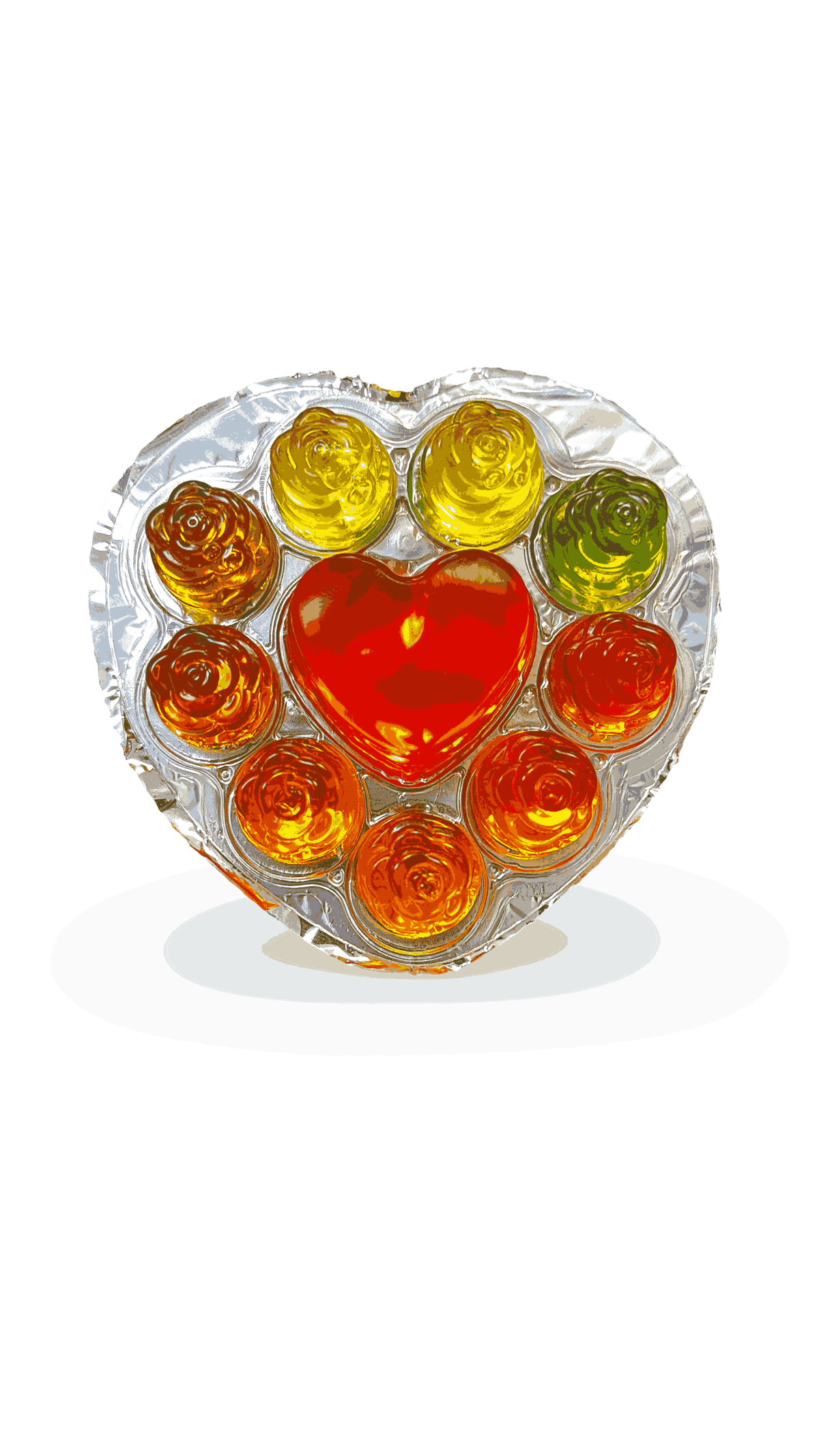 Jeleu inima cu aroma de fructe 35gr engross - imagine 1