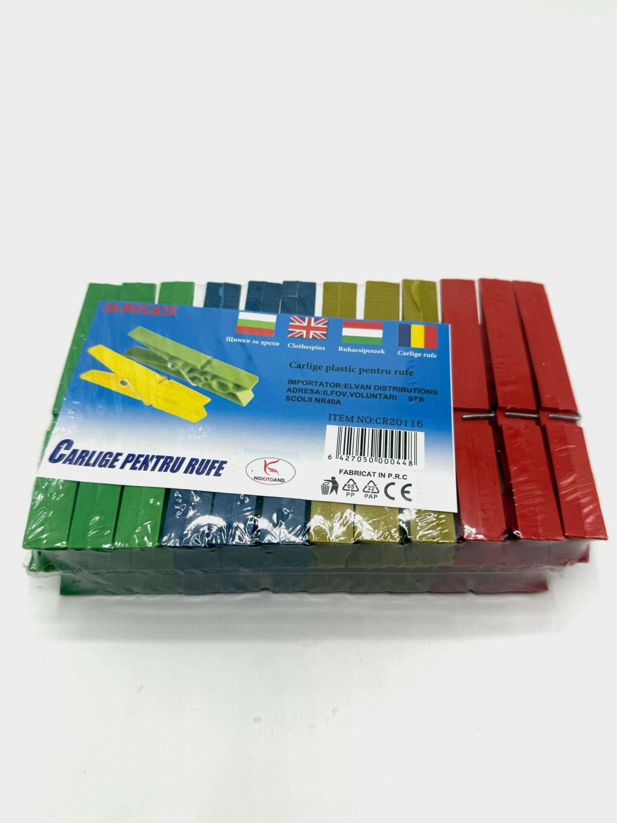 Carlige plastic color "9.3 X 1 cm" engross - imagine 1
