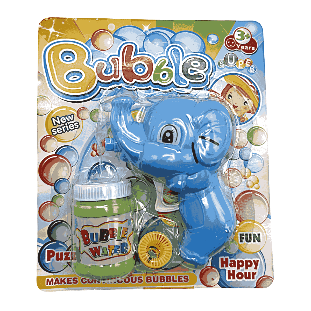 (1-4) Pistol cu baloane de sapun Elefant card engross - imagine 1
