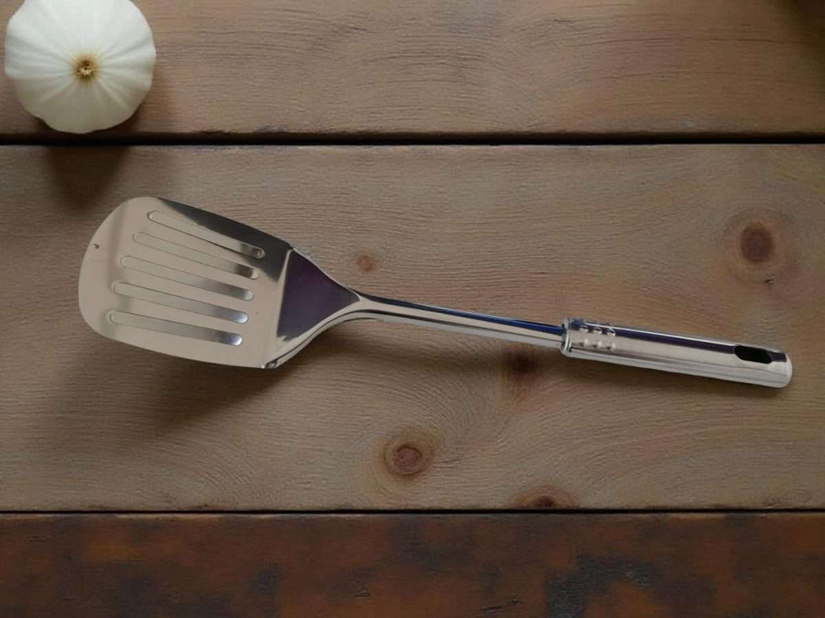 Spatula Pentru Gratar Cu Fante Inox En-gross - imagine 1