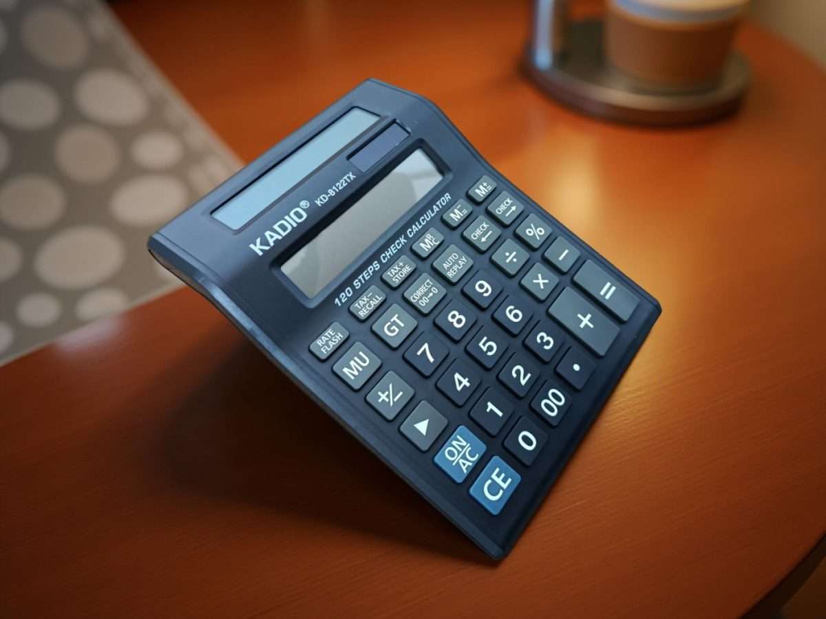 Calculator 2 Fete KADIO KD 8122TX, 20x14cm En-gross (13-1) - imagine 5