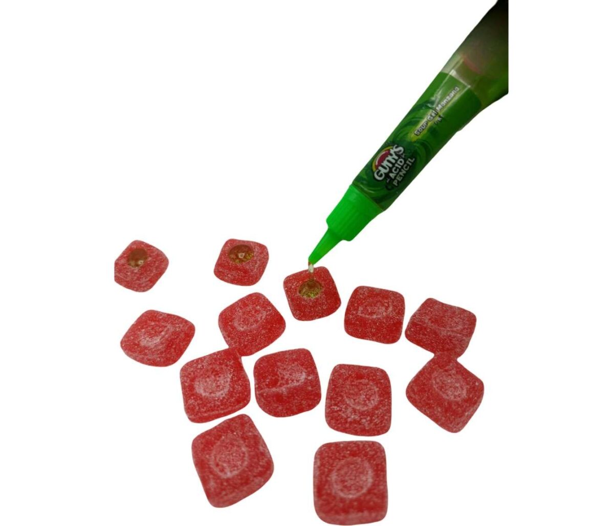 Jeleu Guny's Acid Pencil Sour Gel Manzana En-gross 57g - imagine 2